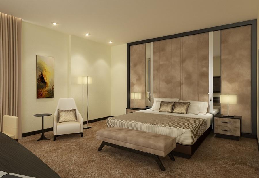דובאי Al Jaddaf Rotana Suite Hotel מראה חיצוני תמונה 3D rendering of a bedroom
