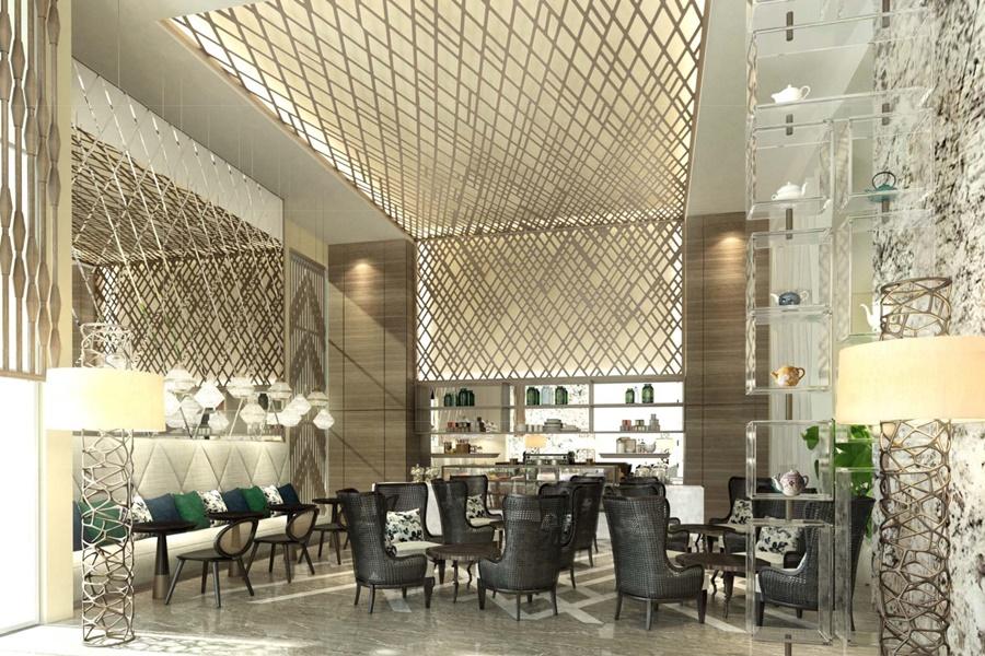 דובאי Al Jaddaf Rotana Suite Hotel מראה חיצוני תמונה The lobby