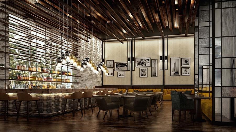 דובאי Al Jaddaf Rotana Suite Hotel מראה חיצוני תמונה The interior of the restaurant